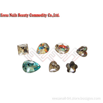 Nail Beauty / High Quality Foiled Point Backed Nail Art Rhinestones/ Art Nail Stones/ Nail Acrylic Stones